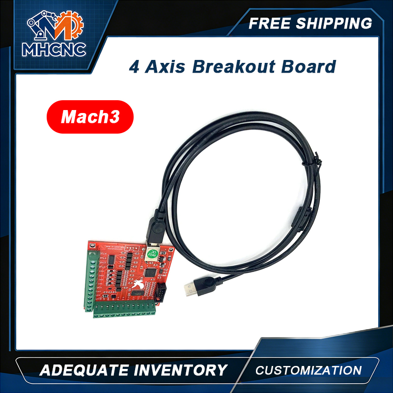 Breakout Board Mach3 - MHCNC USB Mach3 4 Axis Breakout