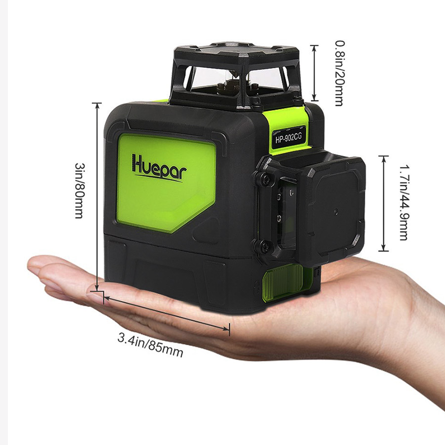 Huepar 902CG 360 Tự Cân Bằng Đ - đánh giá và giá Industrial Laser Level