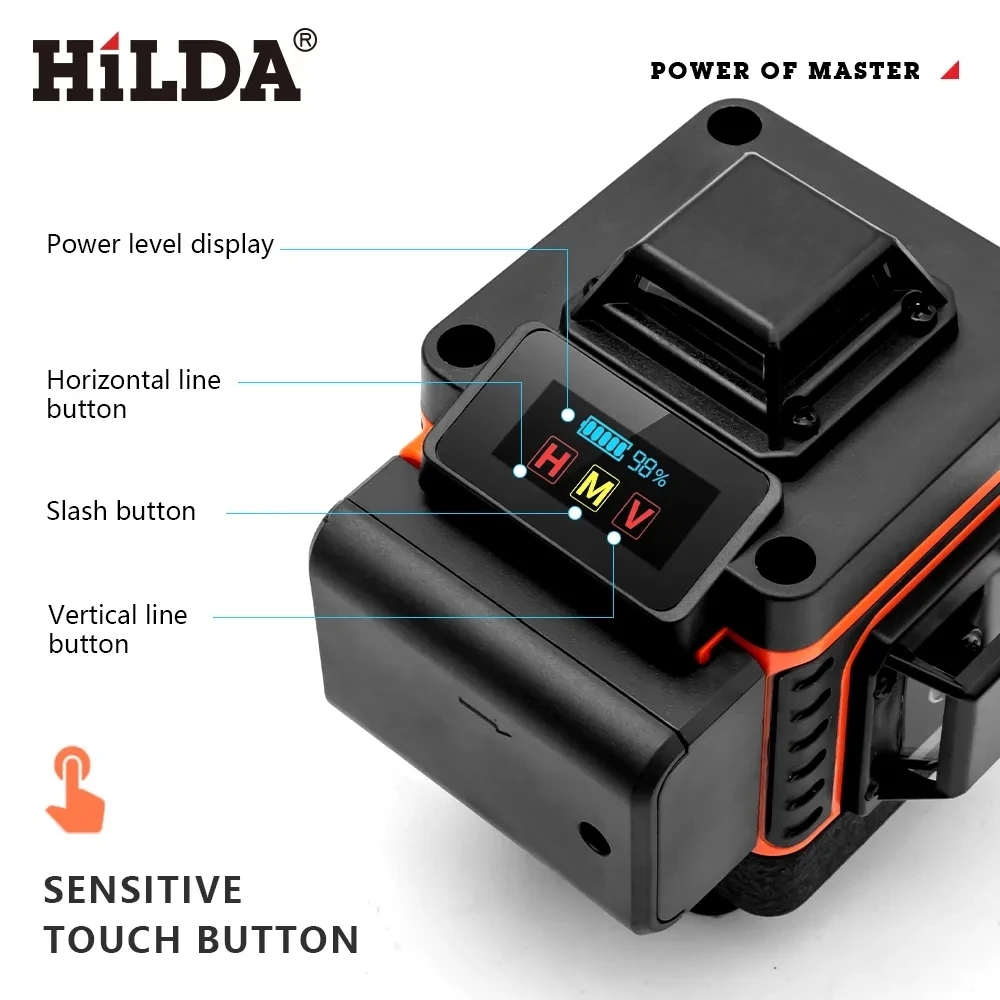 HILDA 16/12Lines 4D Laser Leve - đánh giá và giá Industrial Laser Level