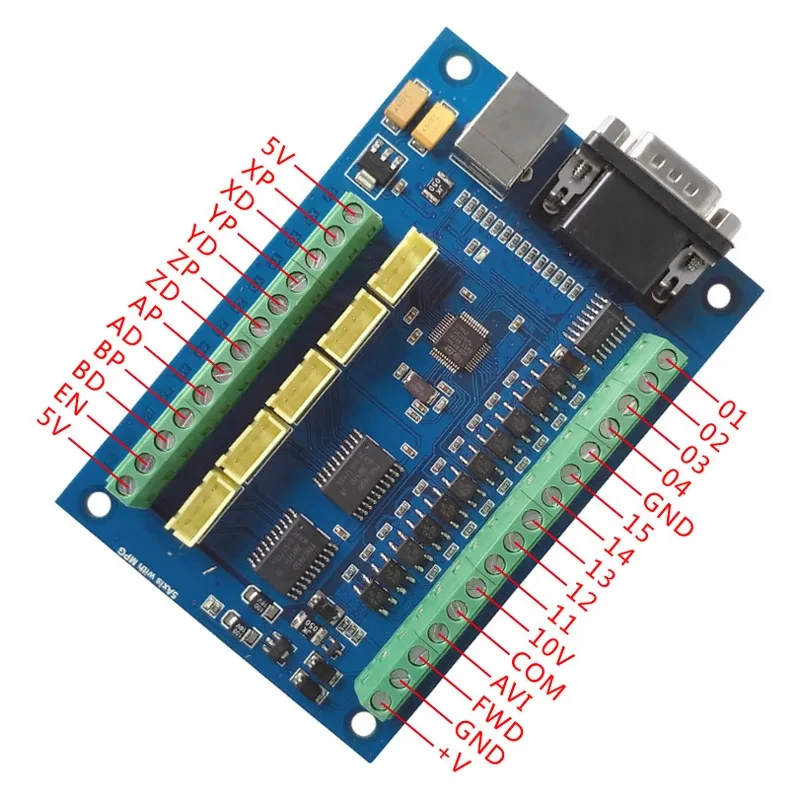CNC MACH3 USB 5 Axis 100KHz US - đánh giá và giá Breakout Board Mach3