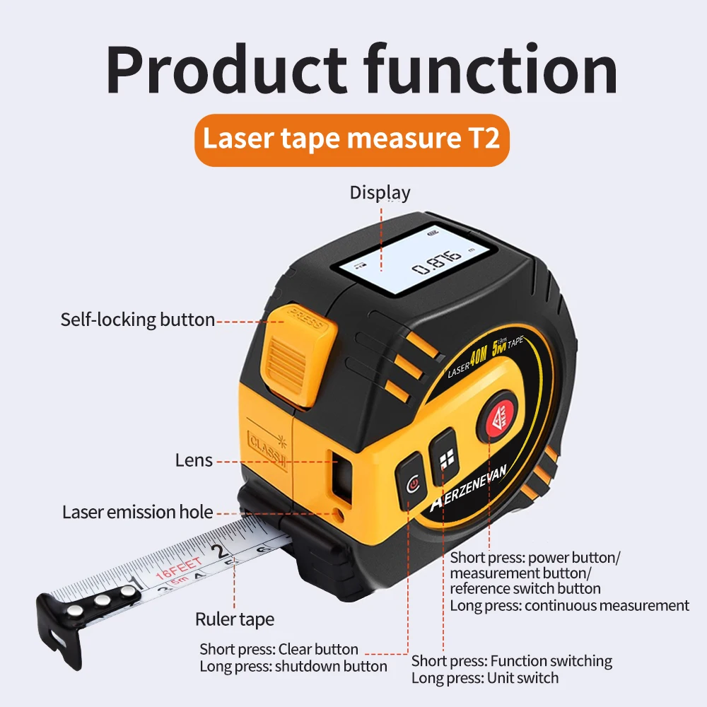 80m Laser Tape Measure Tape Me - đánh giá và giá Industrial Laser Training