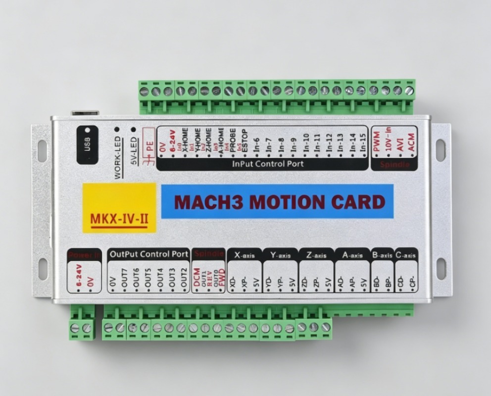 MK4-IV 4-Axis USB Motion Card  - đánh giá và giá Breakout Board Mach3
