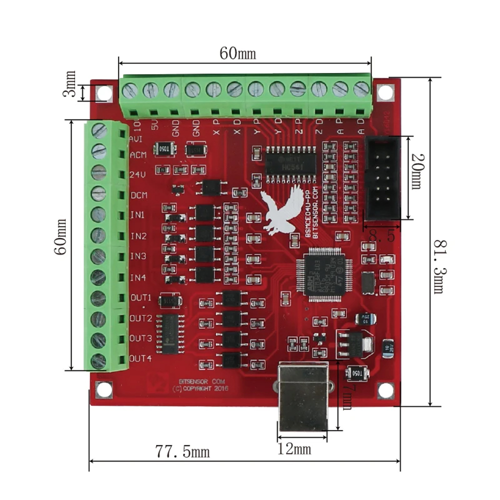 MHCNC USB Mach3 4 Axis Breakou - đánh giá và giá Breakout Board Mach3