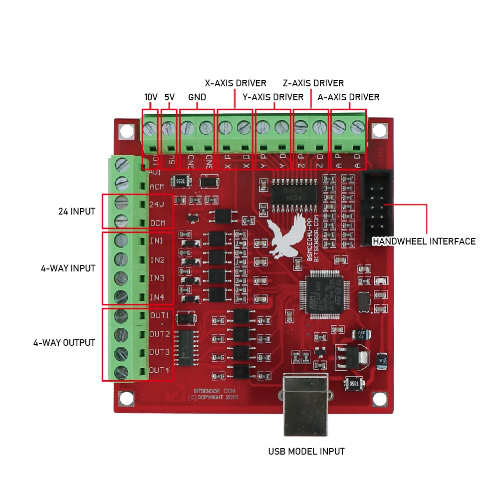 MHCNC USB Mach3 4 Axis Breakou - đánh giá và giá Breakout Board Mach3