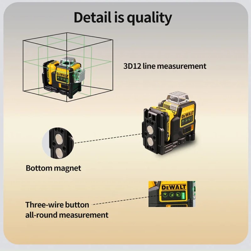 2025 Dewalt DW089LG 3 Sides*36 - đánh giá và giá Industrial Laser Level