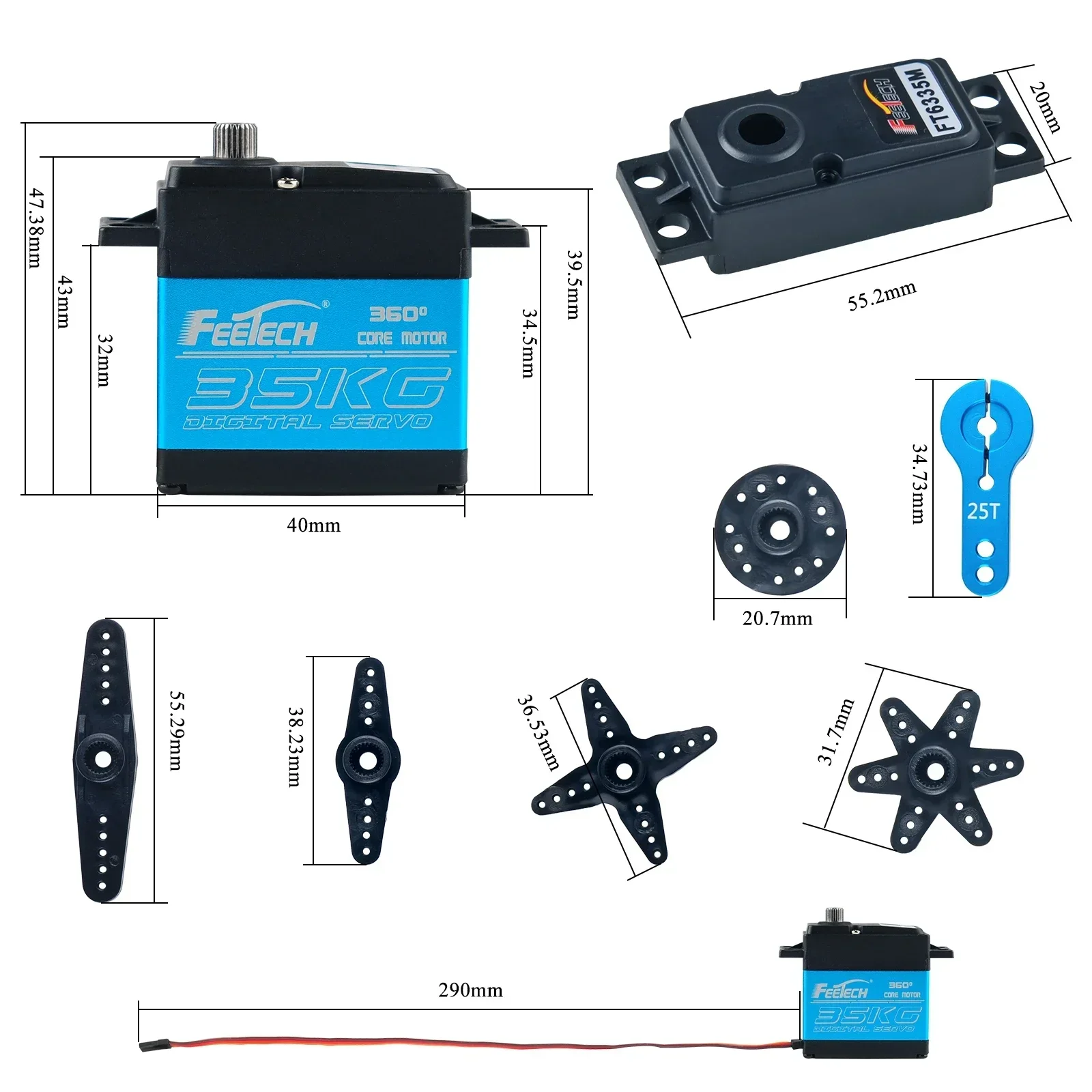 Feetech FT6335M Digital RC Ser - đánh giá và giá Servo Motor Cnc