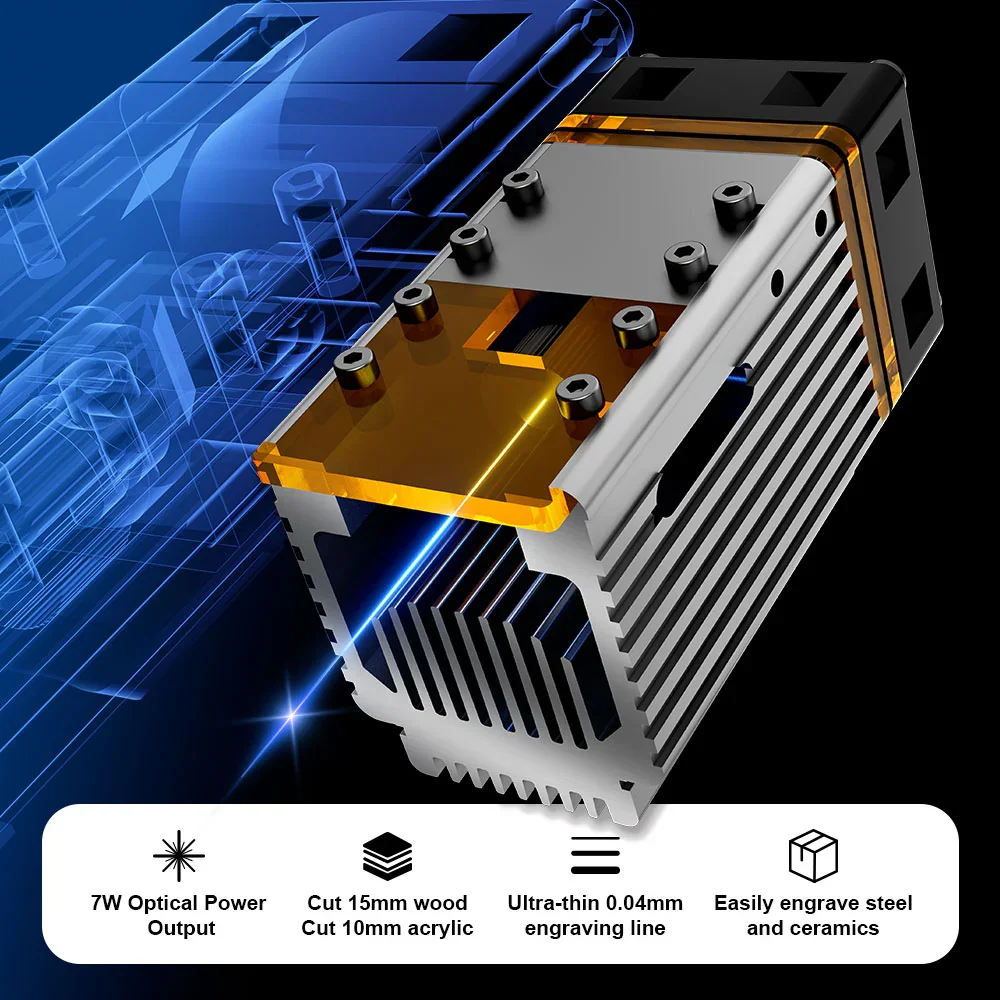 NEJE 7W Diode Laser Engraver C - đánh giá và giá Industrial Laser Diode